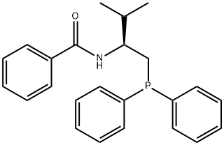 (S)-N-(1-(diphenylphosphino)-3-methylbutan-2-yl)benzamide Struktur