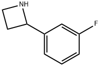 2-(3-氟苯基)氮杂环丁烷 结构式
