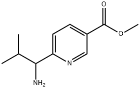 METHYL 6-(1-AMINO-2-METHYLPROPYL)PYRIDINE-3-CARBOXYLATE Structure