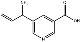 5-(1-AMINOPROP-2-EN-1-YL)PYRIDINE-3-CARBOXYLIC ACID Structure