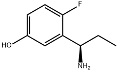 3-((1R)-1-AMINOPROPYL)-4-FLUOROPHENOL Structure