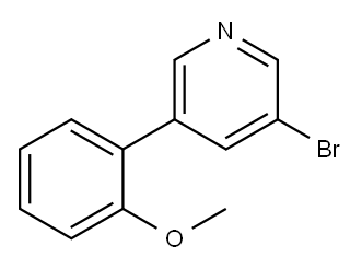 3-Bromo-5-(2-methoxyphenyl)pyridine,1276123-25-1,结构式