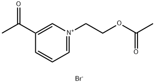 1-(2-Acetoxyethyl)-3-acetylpyridinium bromide Structure