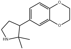 3-(2,3-dihydro-1,4-benzodioxin-6-yl)-2,2-dimethylpyrrolidine Structure