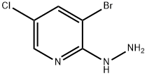 Pyridine, 3-bromo-5-chloro-2-hydrazinyl- Structure