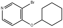3-BROMO-4-(CYCLOHEXYLOXY)PYRIDINE Structure