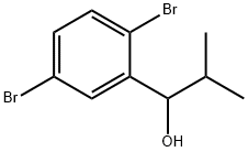 1-(2,5-dibromophenyl)-2-methylpropan-1-ol Structure