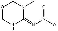 4H-1,3,5-Oxadiazin-4-imine, tetrahydro-3-methyl-N-nitro-, (4Z)- Structure