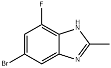 6-BROMO-4-FLUORO-2-METHYL-1H-1,3-BENZODIAZOLE,1301214-70-9,结构式