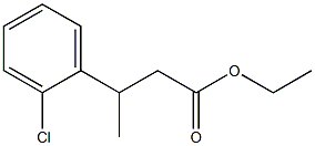 ETHYL 3-(2-CHLOROPHENYL)BUTANOATE Struktur