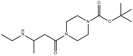 tert-butyl 4-[3-(ethylamino)butanoyl]piperazine-1-carboxylate,1303890-64-3,结构式