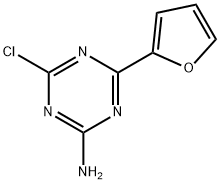 2-Amino-4-chloro-6-(2-furyl)-1,3,5-triazine 结构式