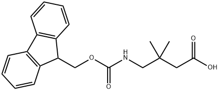 Fmoc-4-amino-3,3-dimethyl-butyric acid Struktur