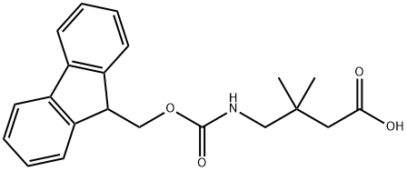 Fmoc-4-amino-3,3-dimethyl-butyric acid Structure