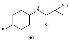 2-氨基-N-(4-羟基环己基)-2-甲基丙酰胺盐酸盐,1311316-54-7,结构式