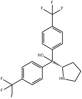 (S)-吡咯烷-2-基双(4-(三氟甲基)苯基)甲醇,131180-65-9,结构式