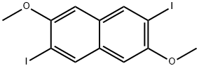 2,6-Dimethoxy-3,7-diiodonaphthalene Structure