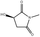 (R)-3-hydroxy-1-methyl-2,5-pyrrolidinedione Structure