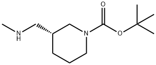 (R)-tert-butyl 3-((methylamino)methyl)piperidine-1-carboxylate Structure
