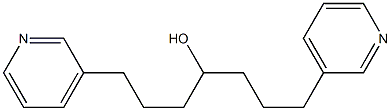 1,7-Di(3-pyridyl)-4-heptanol Structure