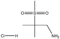 2-methanesulfonyl-2-methylpropan-1-amine hydrochloride Structure