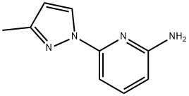 6-(3-甲基-1H-吡唑-1-基)吡啶-2-胺,1314355-36-6,结构式