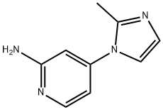 4-(2-METHYL-1H-IMIDAZOL-1-YL)PYRIDIN-2-AMINE 结构式