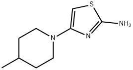 2-Amino-4-(4-methylpiperidino)thiazole 化学構造式