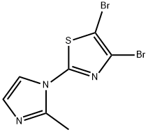 4,5-Dibromo-2-(2-methylimidazol-1-yl)thiazole Structure