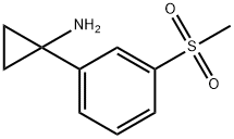 1-(3-甲砜基苯基)环丙胺,1314645-93-6,结构式
