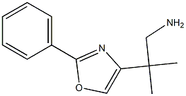 2-methyl-2-(2-phenyloxazol-4-yl)propan-1-amine Structure