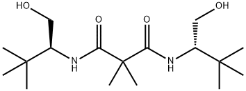 N1,N3-双[(1S)-1-羟甲基)-2,2-二甲基丙基]-2,2-二甲基丙二酰胺, 131863-76-8, 结构式