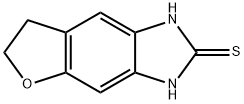 2-mercapto-6,7-dihydro-3H-benzofuro[5,6-d]imidazole Struktur