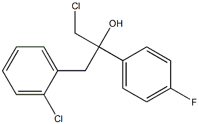 1-Chloro-2-(4-fluorophenyl)-3-(2-chlorophenyl)-propan-2-ol Structure