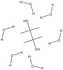 2,3-dimethyl-2,3-butanediol hexahydrate Structure