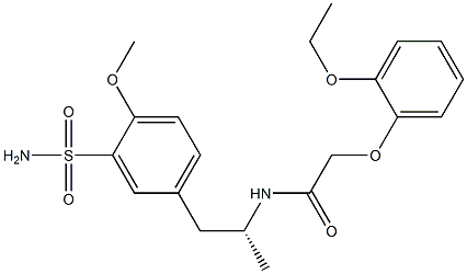 2-(2-ethoxyphenoxy)-N-[(2R)-1-(4-methoxy-3-sulfamoylphenyl)propan-2-yl]acetamide Struktur