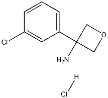 3-(3-Chlorophenyl)oxetan-3-amine hydrochloride Struktur