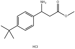 methyl 3-amino-3-(4-tert-butylphenyl)propanoate hydrochloride Structure