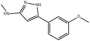 5-(3-methoxyphenyl)-N-methyl-1H-pyrazol-3-amine Struktur