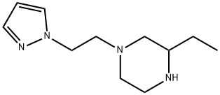 3-ethyl-1-[2-(1H-pyrazol-1-yl)ethyl]piperazine Structure