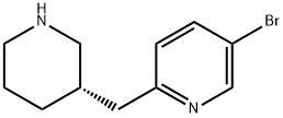 Pyridine, 5-bromo-2-[(3S)-3-piperidinylmethyl]-,1335504-32-9,结构式