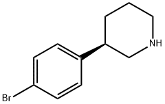 (3R)-3-(4-Bromophenyl)piperidine Structure