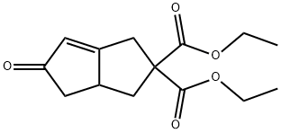 DIETHYL 5-OXO-3,3A,4,5-TETRAHYDROPENTALENE-2,2(1H)-DICARBOXYLATE 结构式