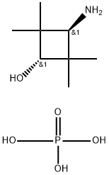 (1r,3r)-3-amino-2,2,4,4-tetramethylcyclobutanol phosphorous acid Structure