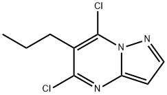 5,7-dichloro-6-propylpyrazolo[1,5-a]pyrimidine 结构式