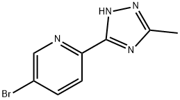5-bromo-2-(3-methyl-1H-1,2,4-triazol-5-yl)pyridine Structure