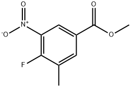 methyl 4-fluoro-3-methyl-5-nitrobenzoate Structure