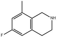6-氟-8-甲基-1,2,3,4-四氢异喹啉 结构式