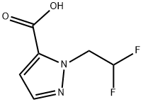 1-(2,2-difluoroethyl)-1H-pyrazole-5-carboxylic acid Structure