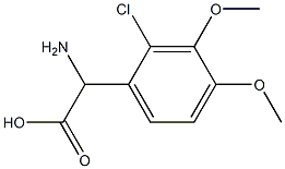 2-氨基-2-(2-氯-3,4-二甲氧基苯基)乙酸, 1342425-67-5, 结构式